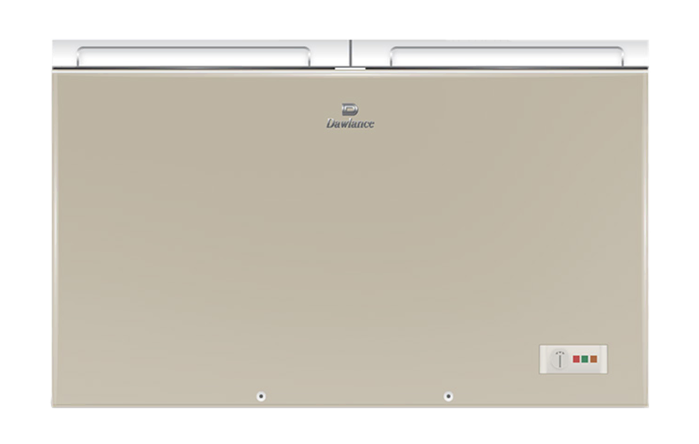 91998 Signature Inverter Glass Door Champagne Twin Door Freezer