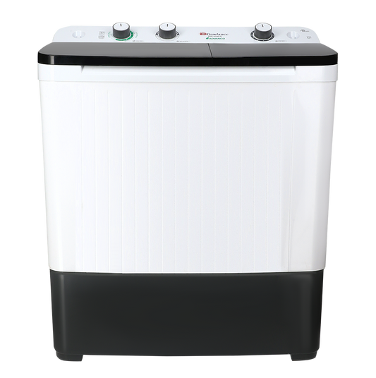 DW 6550 GLASS LID (BLACK/GREY) Twin Tub Washing Machine